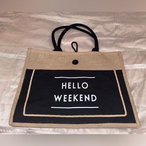 Tote bag, “Hello Weekend”